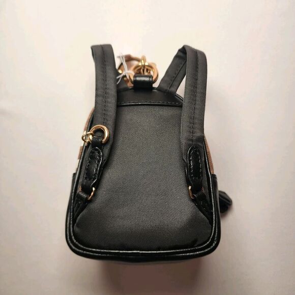 NWT Coach CZ602 Mini Court Backpack CHARM KEY FOB Signature FLORAL KHAKI - Picture 3 of 4